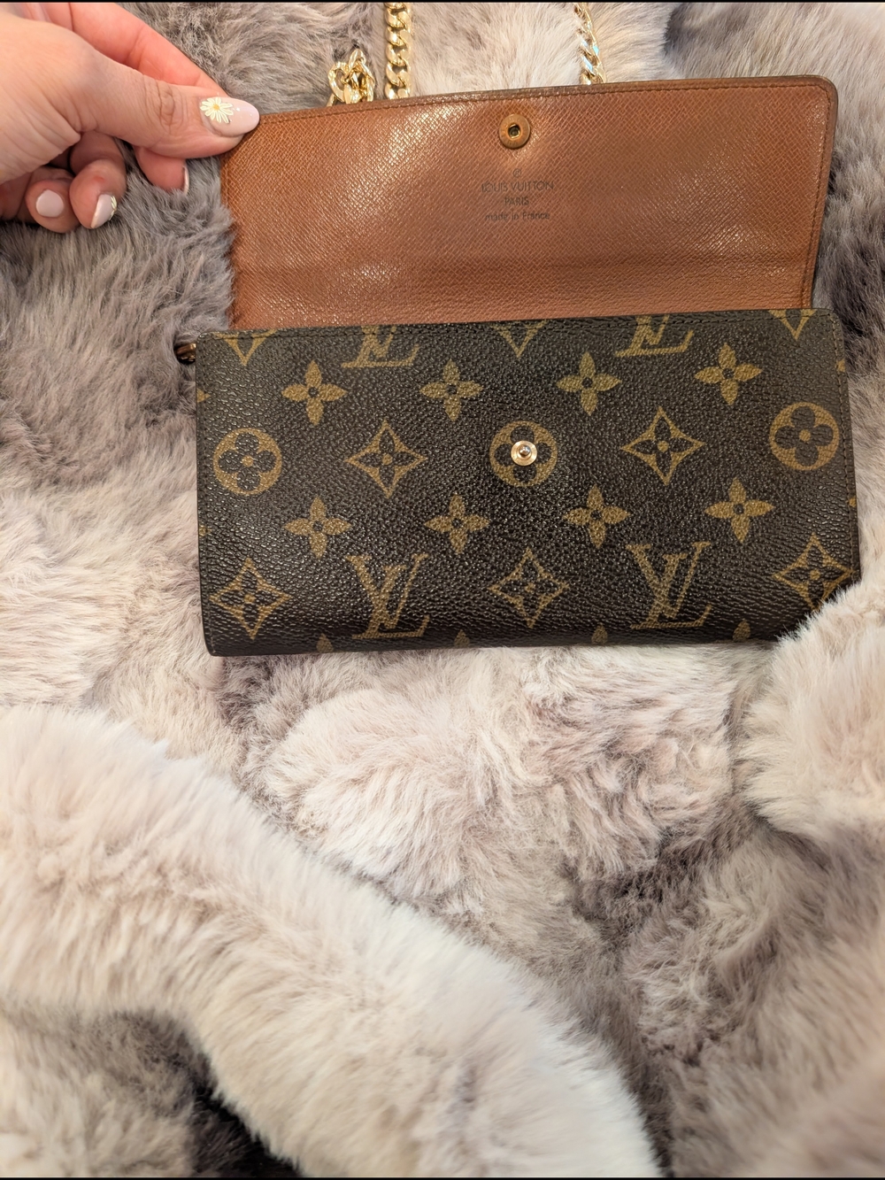 Louis Vuitton Monogram Canvas Chain Crossbody - Brown & Gold - Picture 3 of 3
